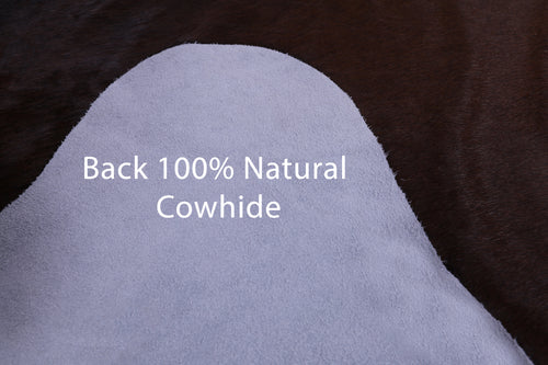 SUPER SALE Dark Brown Natural Cowhide Rug - X-Large 7' 3