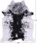 SUPER SALE Black Salt & Pepper Natural Cowhide Rug - X-Large 7' 2"H x 6' 0"W