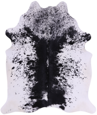 Thumbnail for SUPER SALE Black Salt & Pepper Natural Cowhide Rug - X-Large 7' 2