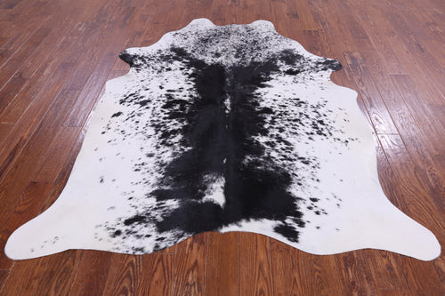 SUPER SALE Black Salt & Pepper Natural Cowhide Rug - X-Large 7' 2