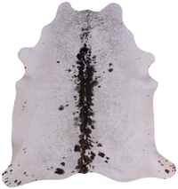Thumbnail for SUPER SALE Brown Salt & Pepper Natural Cowhide Rug - XX-Large 7' 4