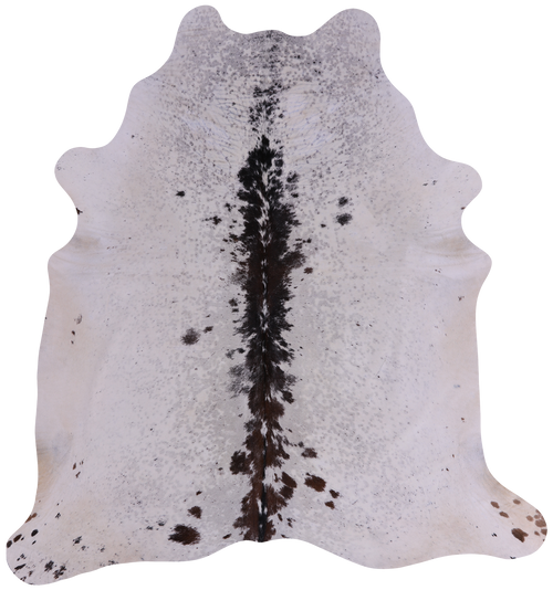 SUPER SALE Brown Salt & Pepper Natural Cowhide Rug - XX-Large 7' 4