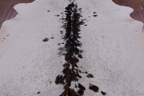 SUPER SALE Brown Salt & Pepper Natural Cowhide Rug - XX-Large 7' 4