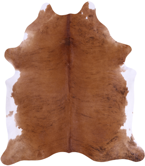 SUPER SALE Brown & White Natural Cowhide Rug - XX-Large 7' 8
