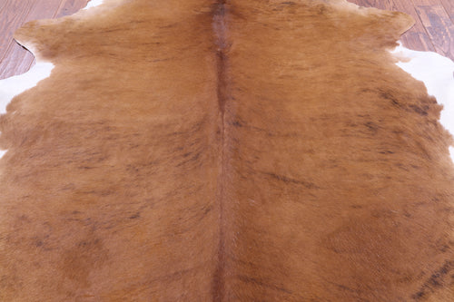SUPER SALE Brown & White Natural Cowhide Rug - XX-Large 7' 8
