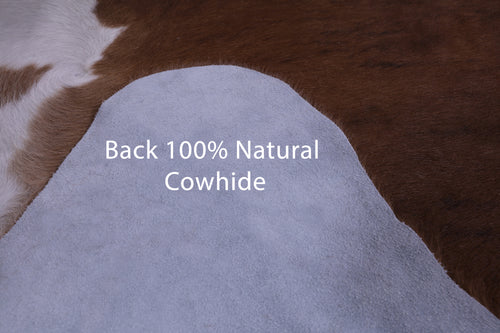 SUPER SALE Brown & White Natural Cowhide Rug - XX-Large 7' 8