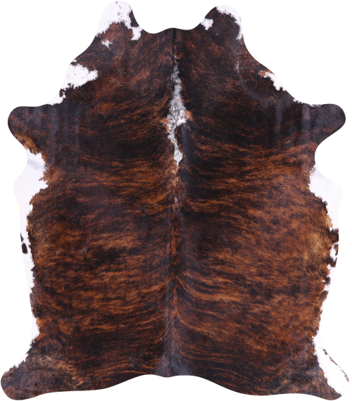 SUPER SALE Brindle Natural Cowhide Rug - XX-Large 7' 4