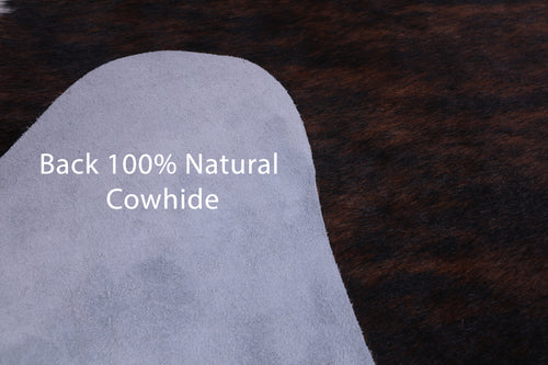 SUPER SALE Brindle Natural Cowhide Rug - XX-Large 7' 4