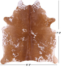 Thumbnail for SUPER SALE Brown Salt & Pepper Natural Cowhide Rug - X-Large 7' 0