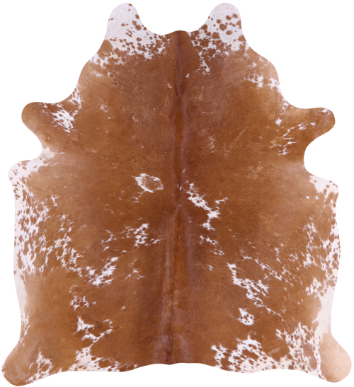 SUPER SALE Brown Salt & Pepper Natural Cowhide Rug - X-Large 7' 0