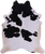 SUPER SALE Black & White Natural Cowhide Rug - XX-Large 8' 9"H x 7' 2"W