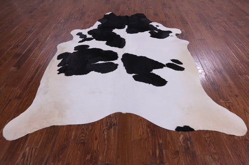 SUPER SALE Black & White Natural Cowhide Rug - XX-Large 8' 9