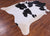 SUPER SALE Black & White Natural Cowhide Rug - XX-Large 8' 9"H x 7' 2"W