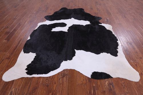 SUPER SALE Black & White Natural Cowhide Rug - XX-Large 8' 8