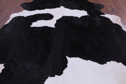 SUPER SALE Black & White Natural Cowhide Rug - XX-Large 8' 8