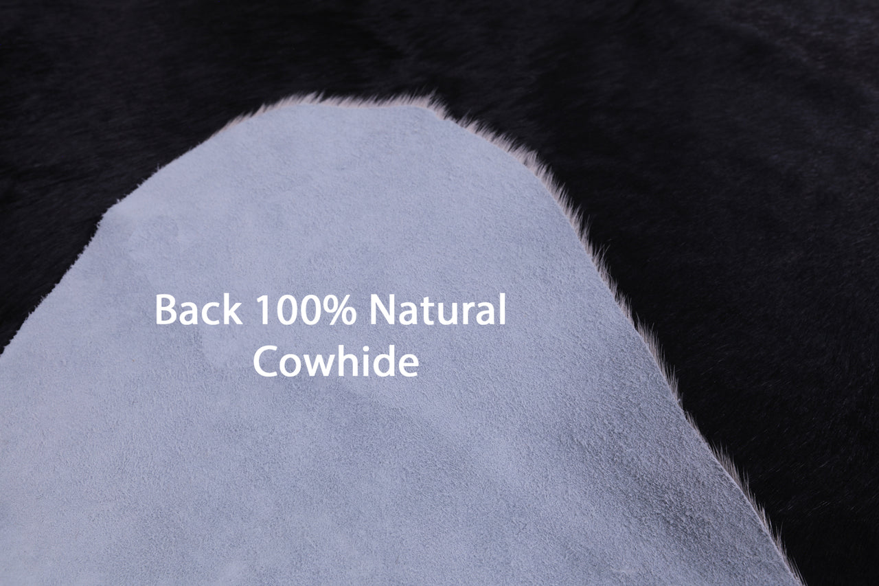 SUPER SALE Black & White Natural Cowhide Rug - XX-Large 8' 8"H x 6' 8"W