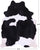 SUPER SALE Black & White Natural Cowhide Rug - XX-Large 8' 8"H x 6' 8"W