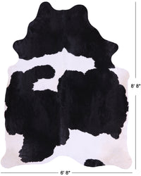 Thumbnail for SUPER SALE Black & White Natural Cowhide Rug - XX-Large 8' 8