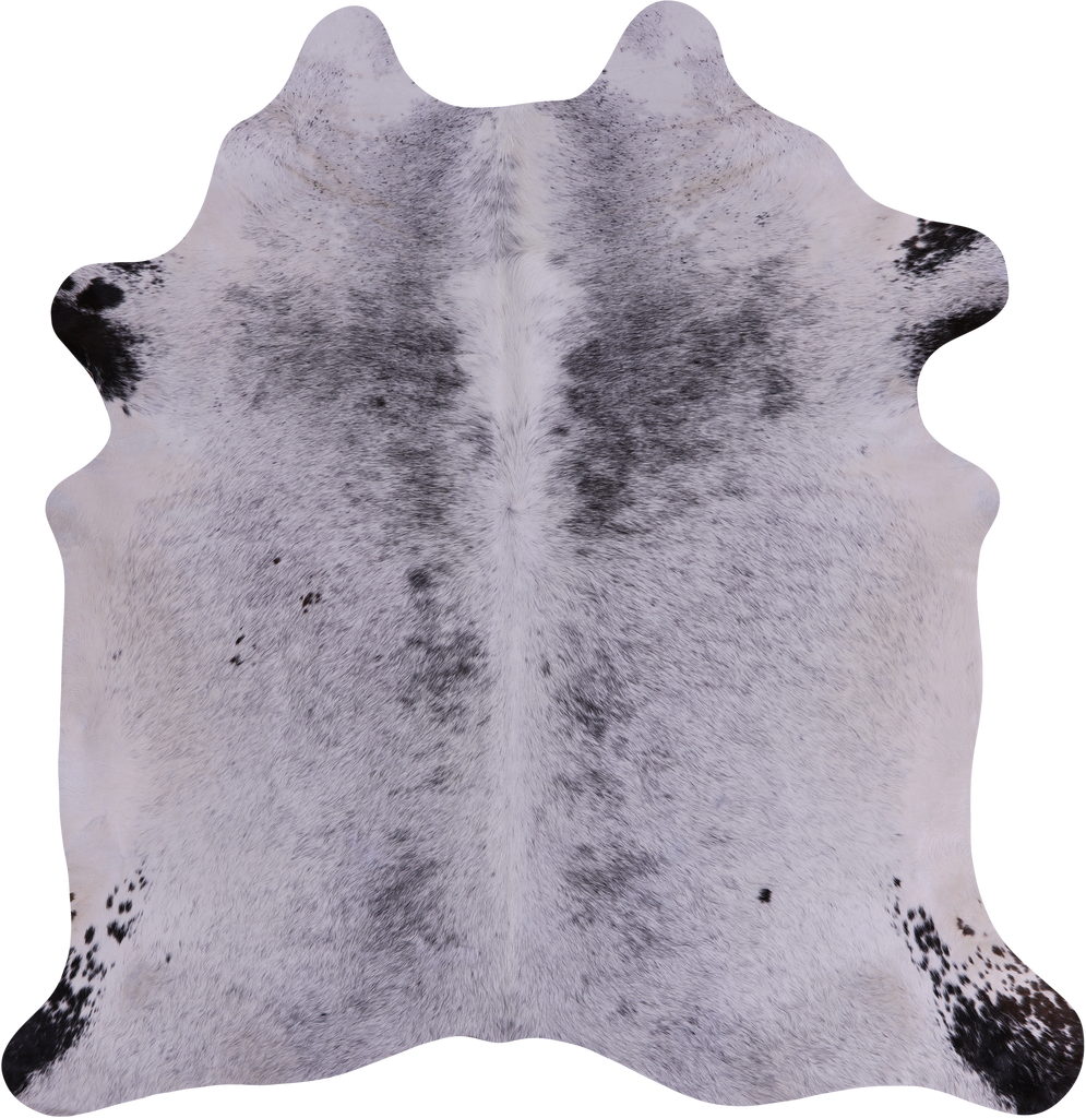 SUPER SALE Black Salt & Pepper Natural Cowhide Rug - XX-Large 7' 6"H x 7' 0"W