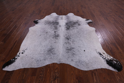 SUPER SALE Black Salt & Pepper Natural Cowhide Rug - XX-Large 7' 6