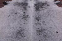 Thumbnail for SUPER SALE Black Salt & Pepper Natural Cowhide Rug - XX-Large 7' 6