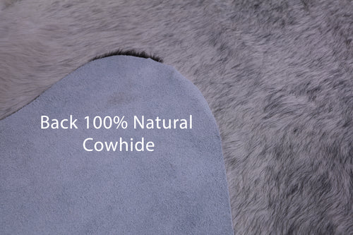 SUPER SALE Black Salt & Pepper Natural Cowhide Rug - XX-Large 7' 6