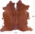 SUPER SALE Brown & White Natural Cowhide Rug - Large 6' 6"H x 6' 5"W
