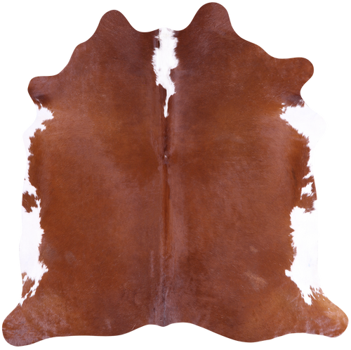 SUPER SALE Brown & White Natural Cowhide Rug - Large 6' 6