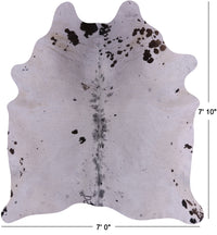 Thumbnail for SUPER SALE Brown Salt & Pepper Natural Cowhide Rug - XX-Large 7' 10
