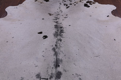 SUPER SALE Brown Salt & Pepper Natural Cowhide Rug - XX-Large 7' 10