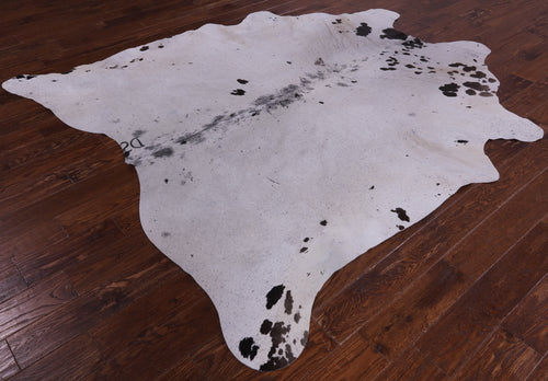 SUPER SALE Brown Salt & Pepper Natural Cowhide Rug - XX-Large 7' 10