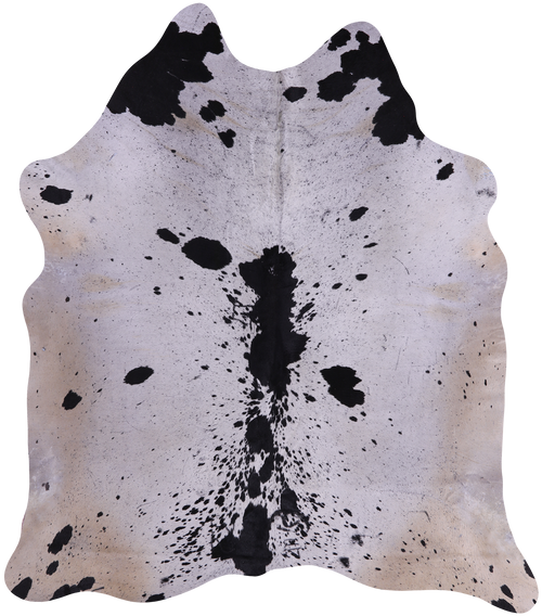 SUPER SALE Black Salt & Pepper Natural Cowhide Rug - X-Large 7' 0