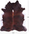 SUPER SALE Dark Brindle Natural Cowhide Rug - XX-Large 7' 8"H x 6' 6"W