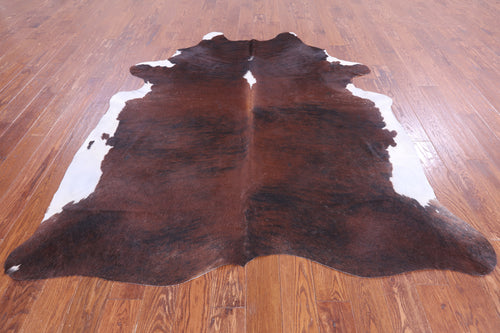 SUPER SALE Dark Brindle Natural Cowhide Rug - XX-Large 7' 8