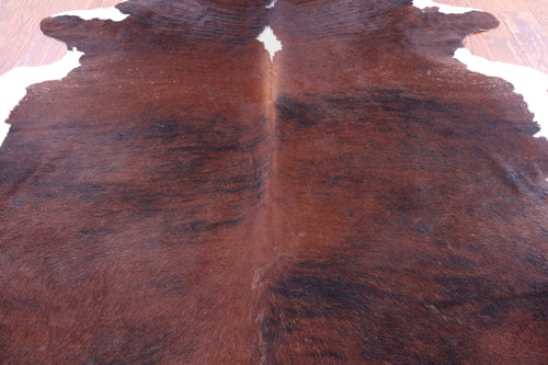 SUPER SALE Dark Brindle Natural Cowhide Rug - XX-Large 7' 8