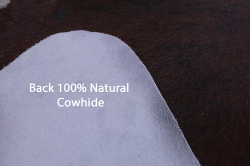 SUPER SALE Dark Brindle Natural Cowhide Rug - XX-Large 7' 8
