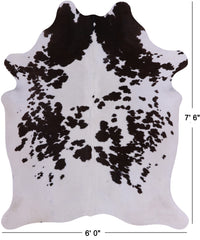 Thumbnail for SUPER SALE Brown Salt & Pepper Natural Cowhide Rug - XX-Large 7' 6