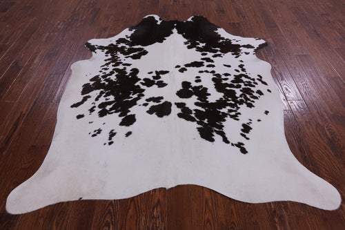 SUPER SALE Brown Salt & Pepper Natural Cowhide Rug - XX-Large 7' 6