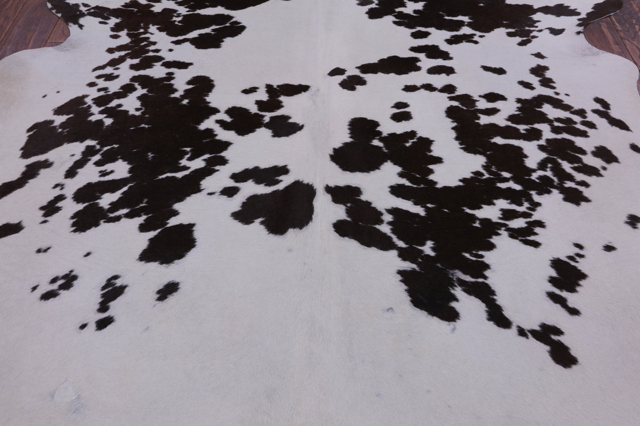 SUPER SALE Brown Salt & Pepper Natural Cowhide Rug - XX-Large 7' 6"H x 6' 0"W