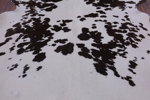 SUPER SALE Brown Salt & Pepper Natural Cowhide Rug - XX-Large 7' 6
