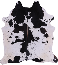 Thumbnail for SUPER SALE Black Salt & Pepper Natural Cowhide Rug - XX-Large 8' 3