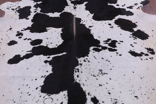 SUPER SALE Black Salt & Pepper Natural Cowhide Rug - XX-Large 8' 3