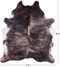 Thumbnail for SUPER SALE Light Brindle Natural Cowhide Rug - XX-Large 8' 4