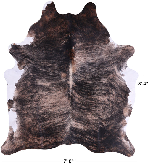 SUPER SALE Light Brindle Natural Cowhide Rug - XX-Large 8' 4