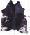 SUPER SALE Black Salt & Pepper Natural Cowhide Rug - X-Large 6' 8"H x 5' 10"W