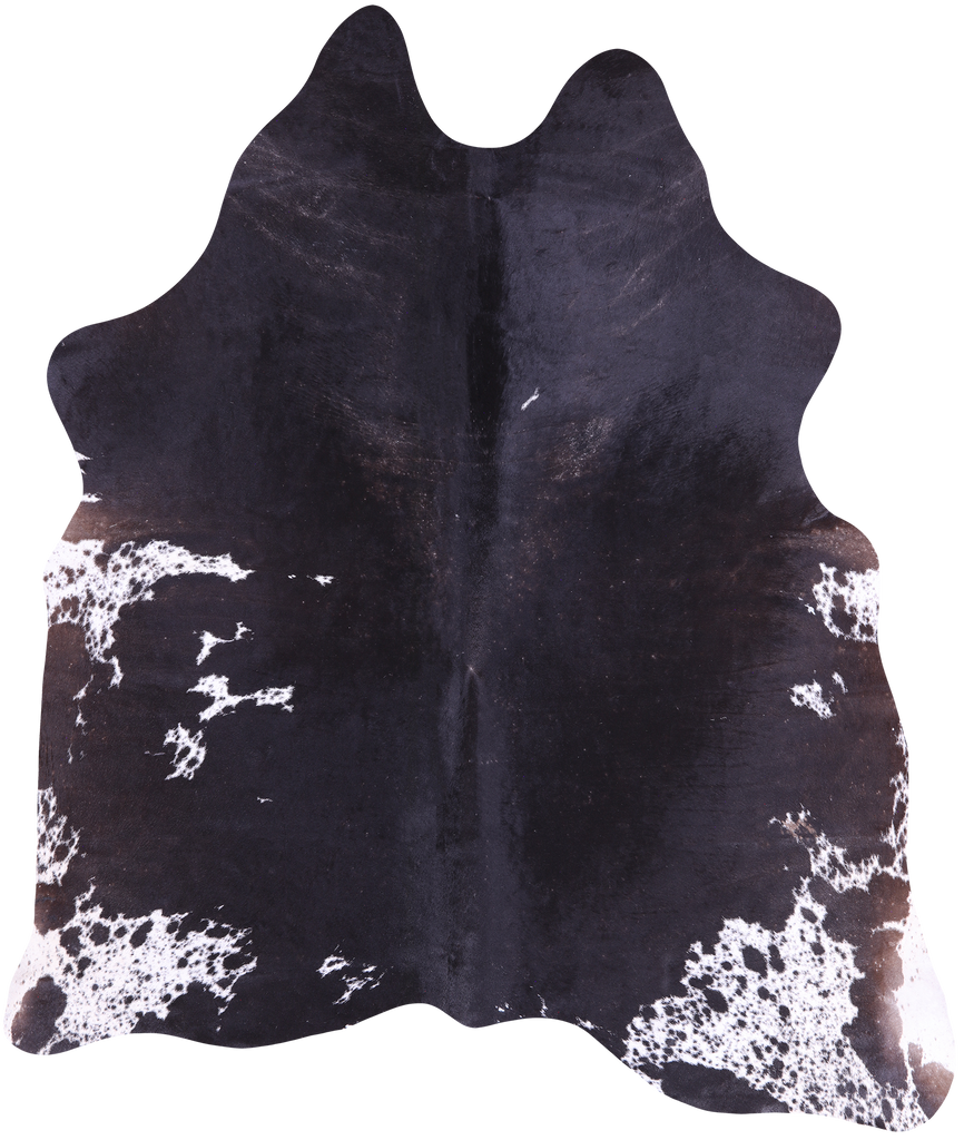 SUPER SALE Black Salt & Pepper Natural Cowhide Rug - X-Large 6' 8"H x 5' 10"W