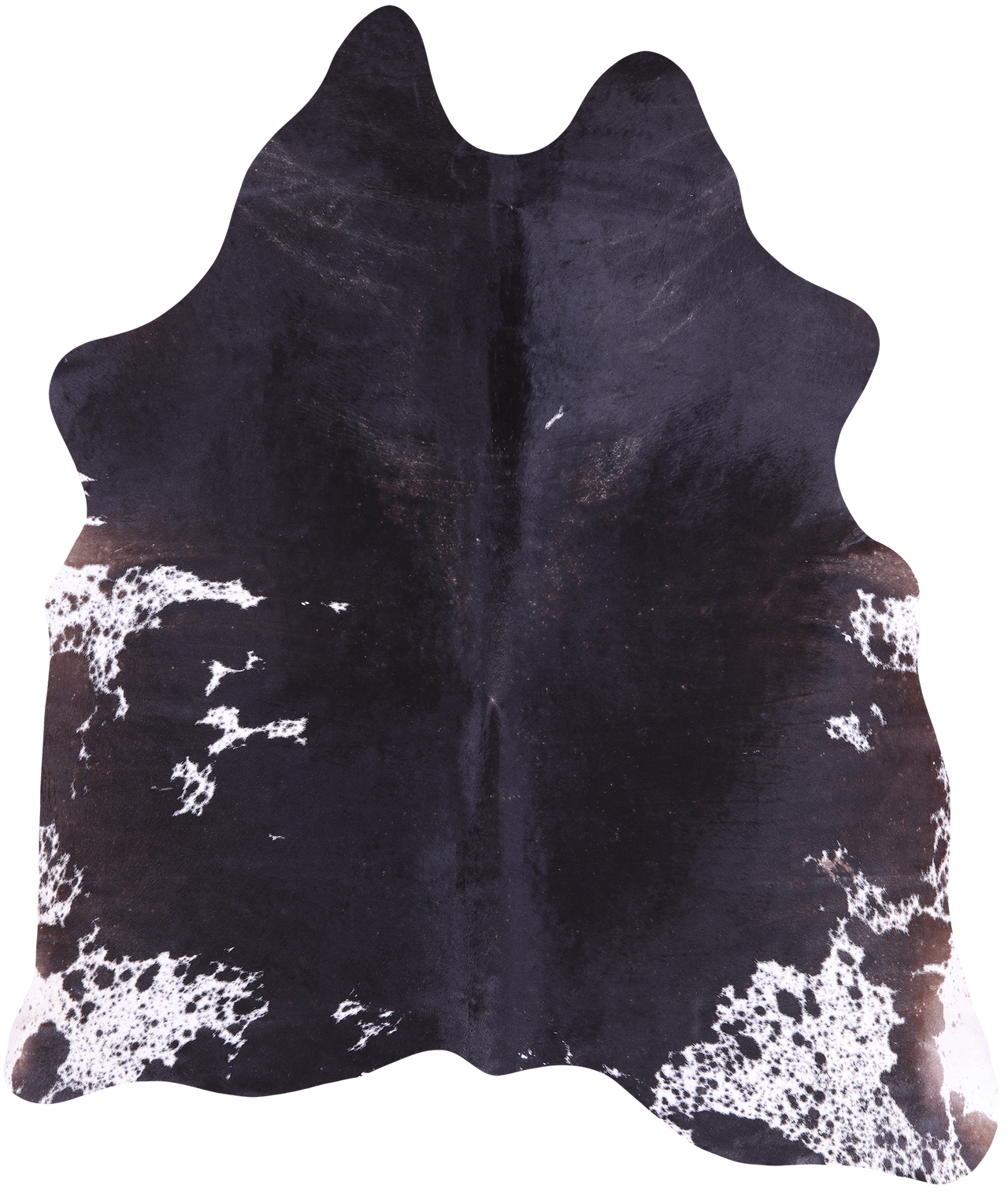 SUPER SALE Black Salt & Pepper Natural Cowhide Rug - X-Large 6' 8"H x 5' 10"W