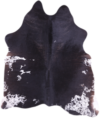 Thumbnail for SUPER SALE Black Salt & Pepper Natural Cowhide Rug - X-Large 6' 8