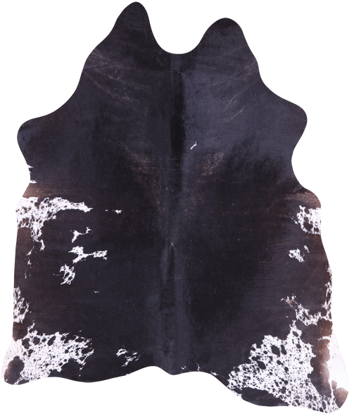 SUPER SALE Black Salt & Pepper Natural Cowhide Rug - X-Large 6' 8