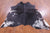 SUPER SALE Black Salt & Pepper Natural Cowhide Rug - X-Large 6' 8"H x 5' 10"W